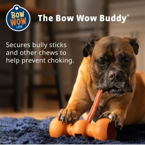 Bow Wow Anti-Choking Bully Stick Holder Safety Device for Dogs Size Medium NWT